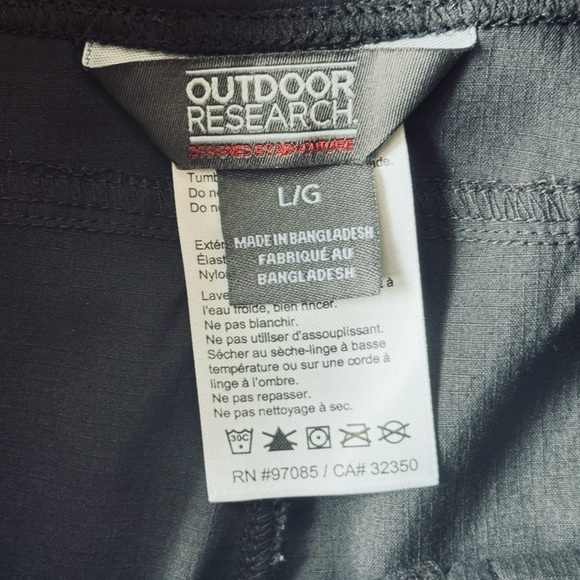 Outdoor Research Black Zendo Capris - Picture 4 of 8